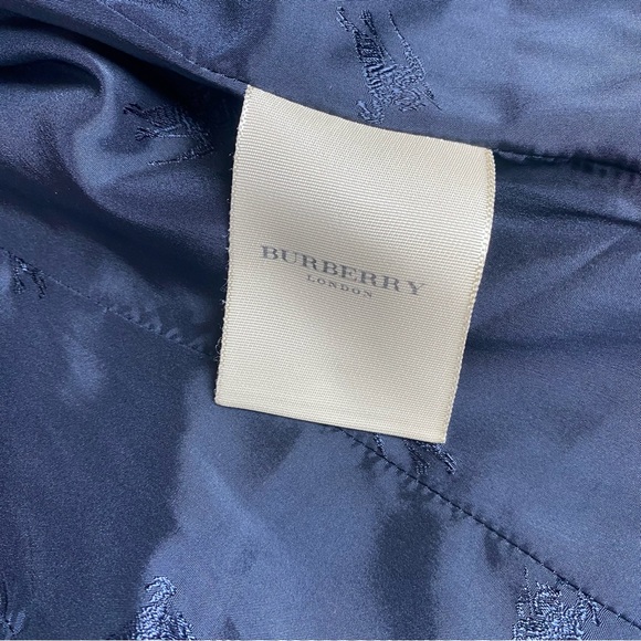 BURBERRY LONDON Black 100% Wool Collared Longsleeve Blazer Jacket Size US 6 - Picture 6 of 10